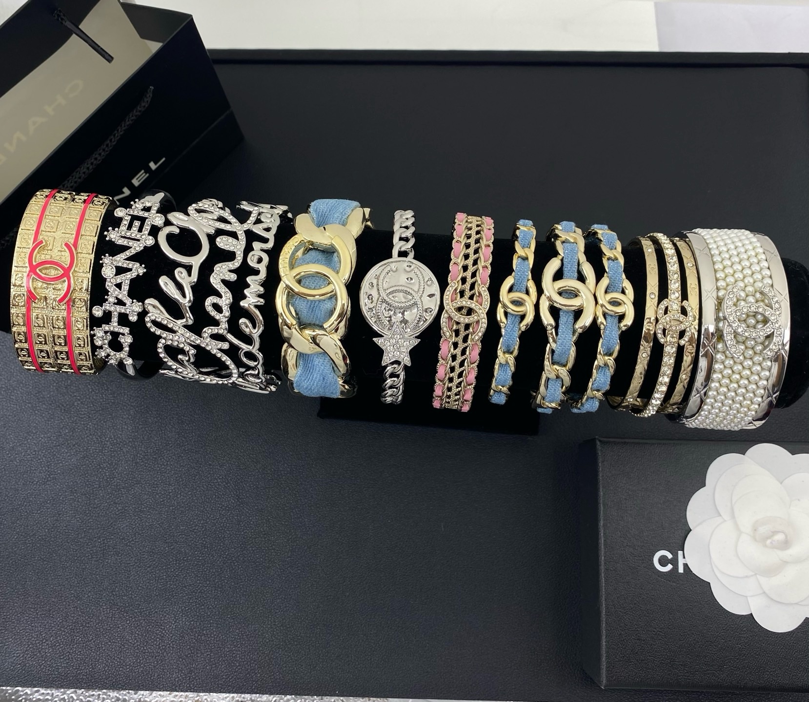 Custom Pearl Accent Fashion Bracelet Style 08