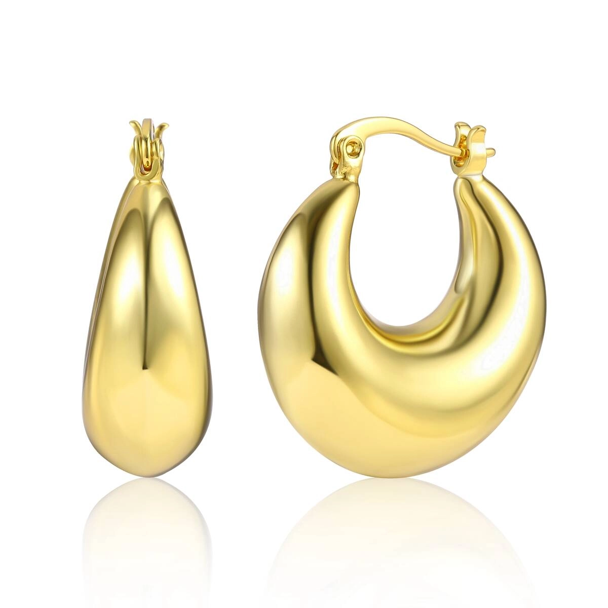 18K Gold Plated Brass Earrings