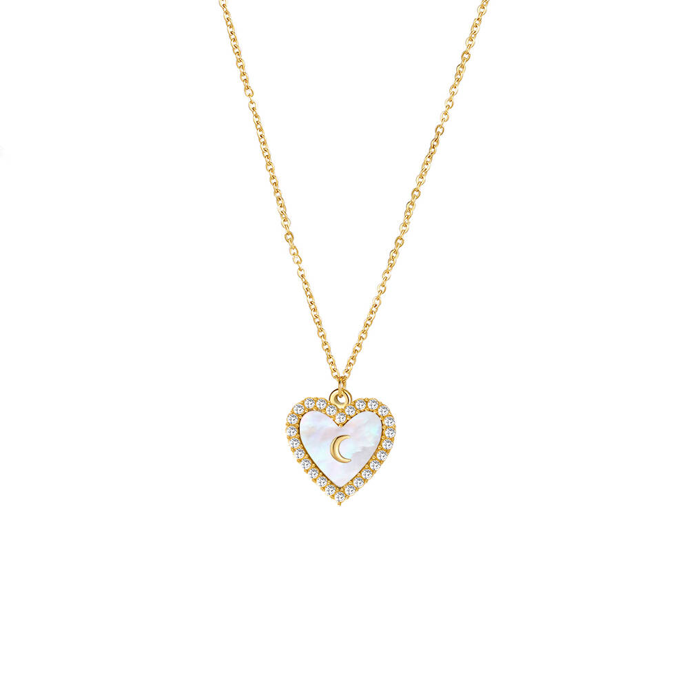 OEM Fish Shaped Necklace with Blue Enamel craft & Cubic Zirconia